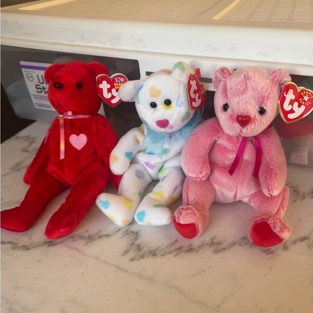 Ty Beanie Babies Valentines Day Teddy Bears
